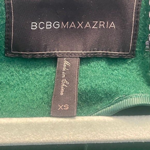 BCBGMaxAzria green wool blend coat - Picture 10 of 15